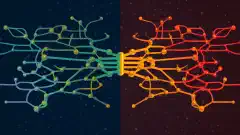 O ilustrație simbolică care prezintă conexiunea fără întreruperi între protocoalele ARP și NDP.